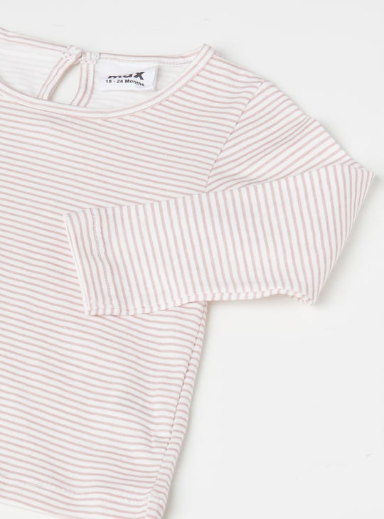 Girls Corduroy Pinafore Dress with T-shirt