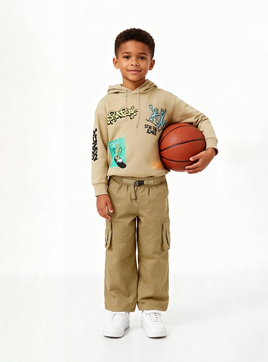 Boys Textured Cargos