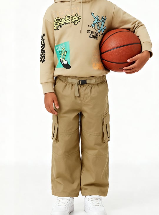 Boys Textured Cargos