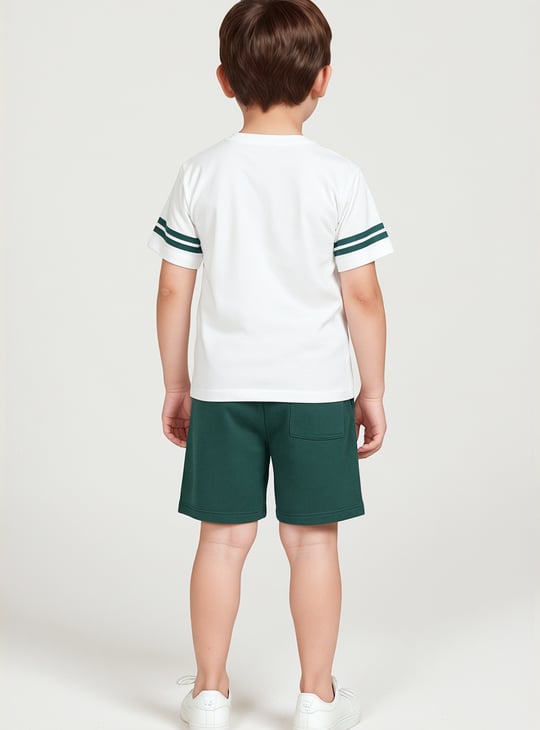 Boys Printed Shorts Set