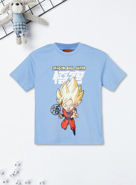 Boys Dragon Ball-Z Printed Joggers Set