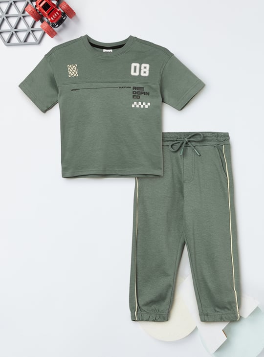 Boys Printed Joggers Set
