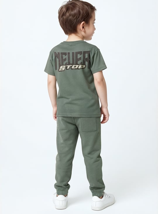 Boys Printed Joggers Set