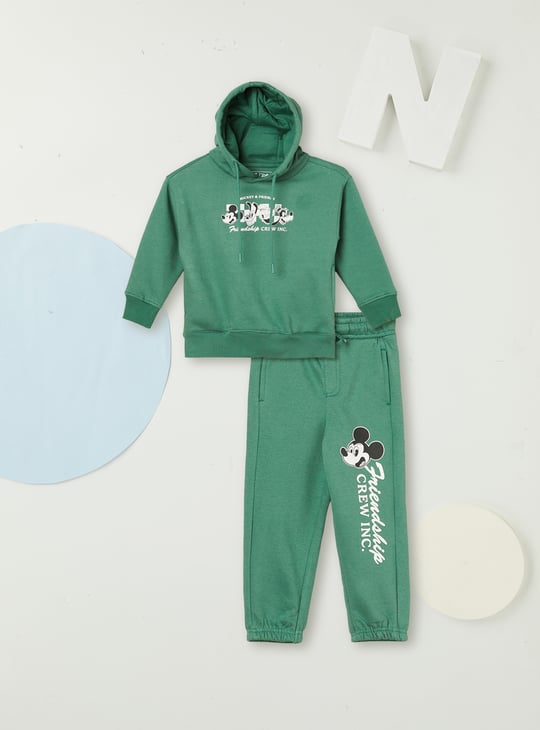Boys Mickey Print Joggers Set