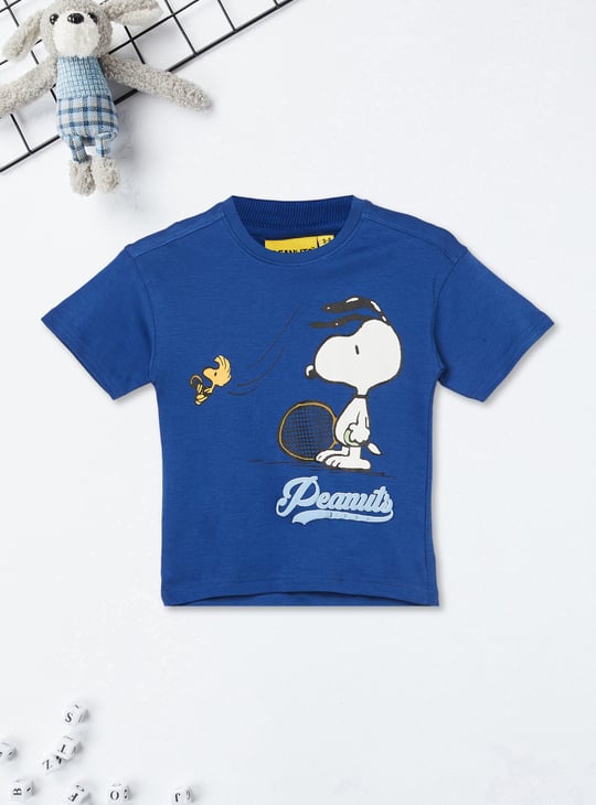 Boys Peanuts Print Joggers Set
