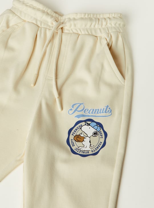 Boys Peanuts Print Joggers Set