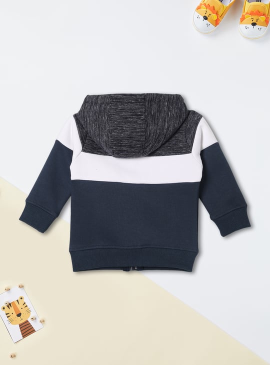 Boys Colourblock Hooded Sweatshirt