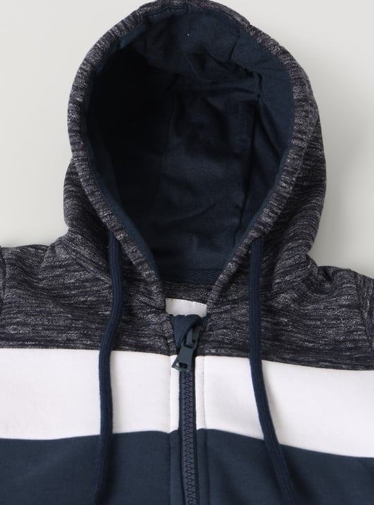 Boys Colourblock Hooded Sweatshirt