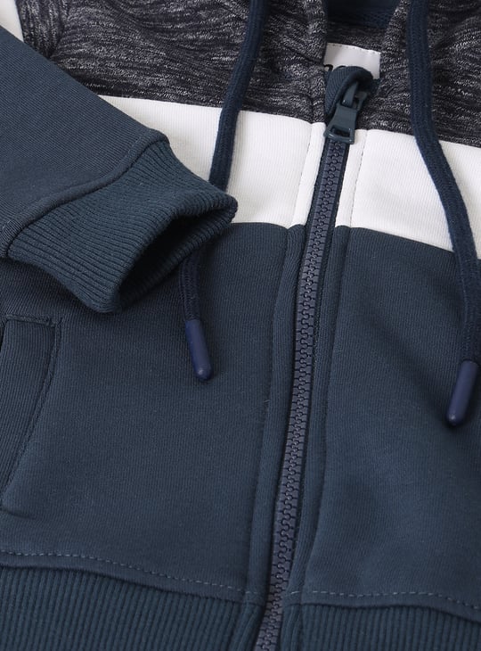 Boys Colourblock Hooded Sweatshirt
