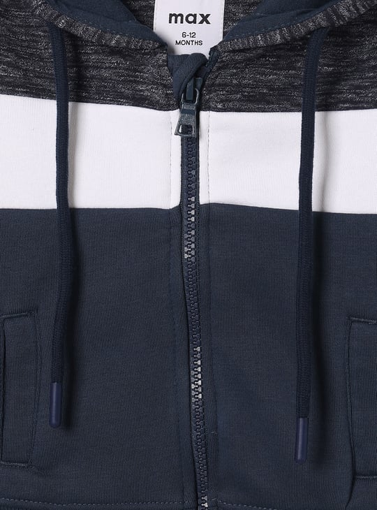 Boys Colourblock Hooded Sweatshirt