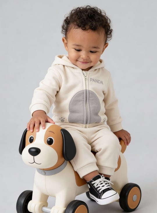 Boys Panda Joggers Set