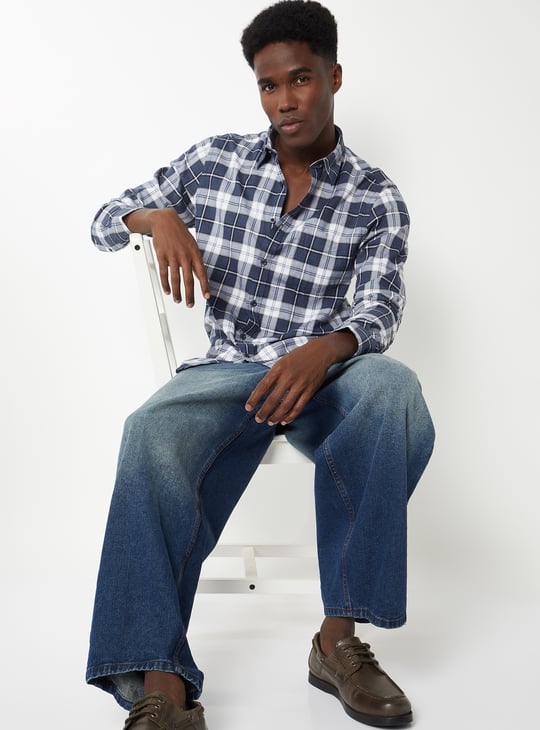 Men Checked Regular Fit Shirt