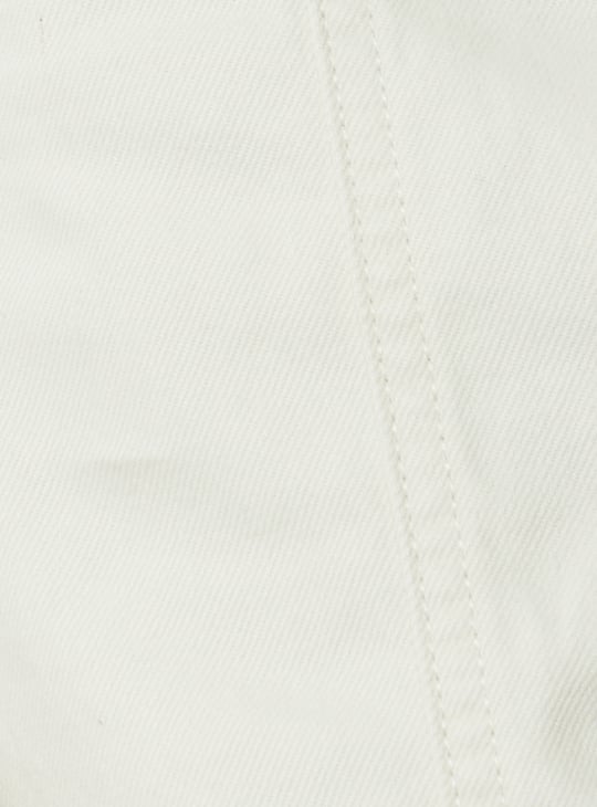 Women Solid Wide Leg High-Rise Cargo Jeans