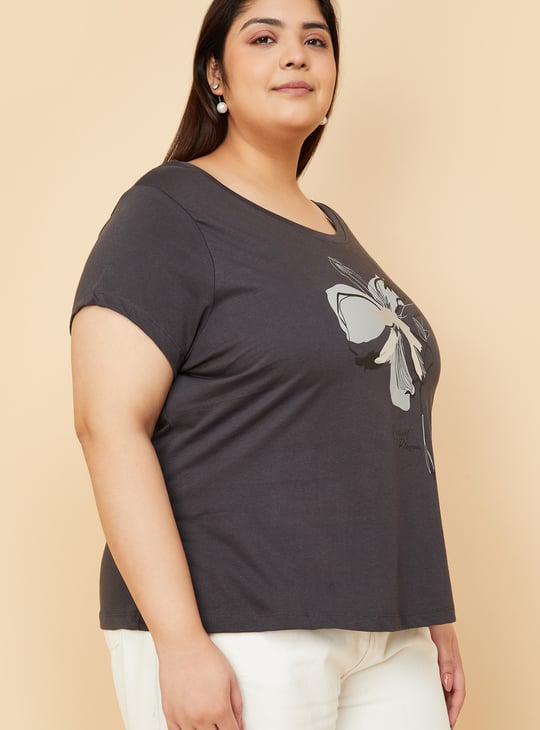 Women Floral Print T-shirt