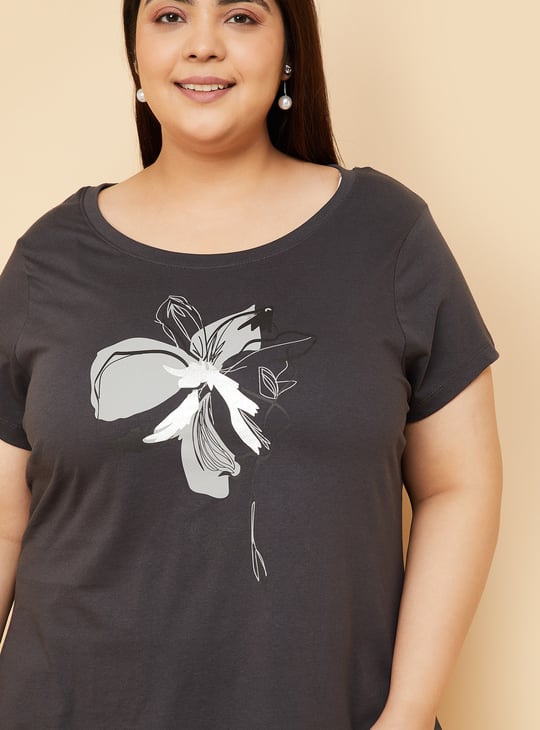 Women Floral Print T-shirt