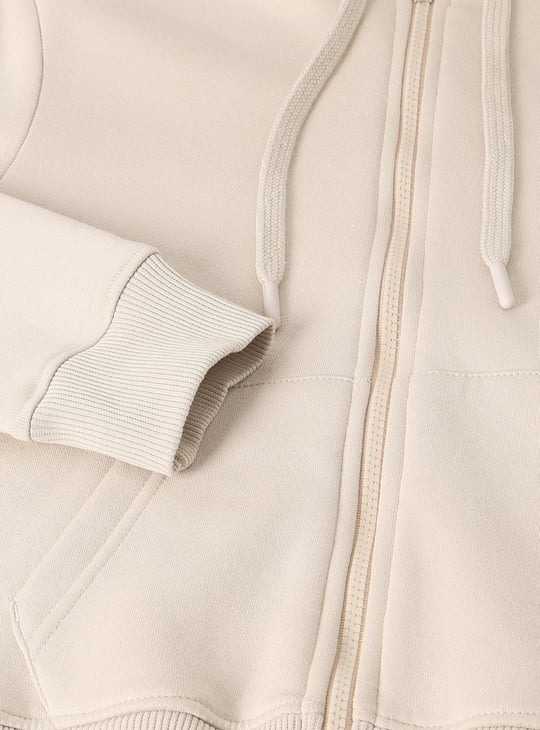 Boys Solid Hooded Sweatshirt