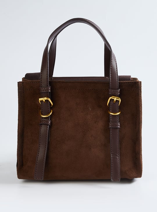 Women Faux Suede Sling Bag