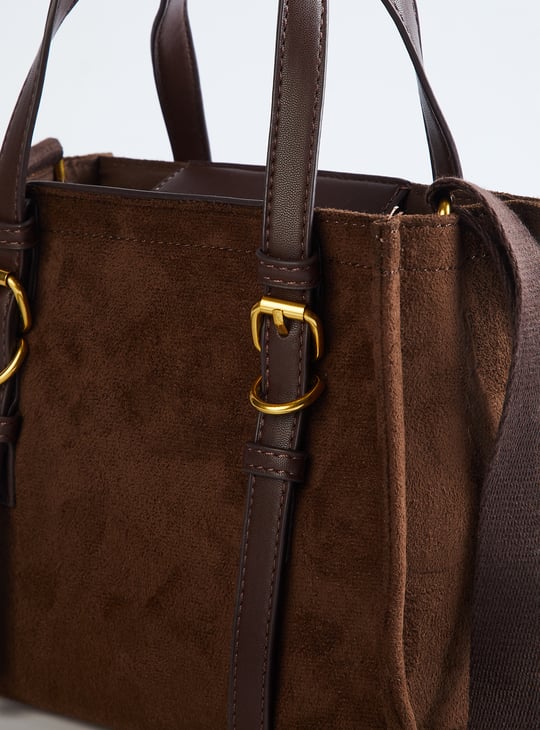 Women Faux Suede Sling Bag