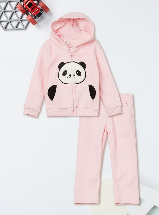 Girls Panda Trousers Set