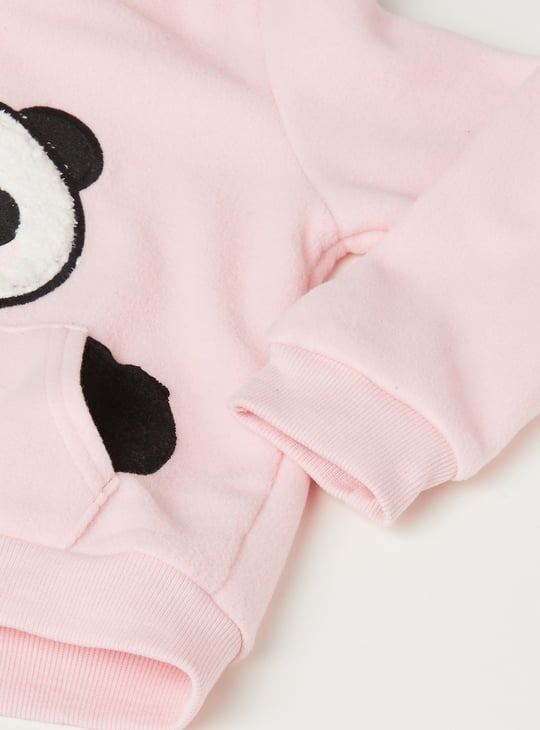 Girls Panda Trousers Set