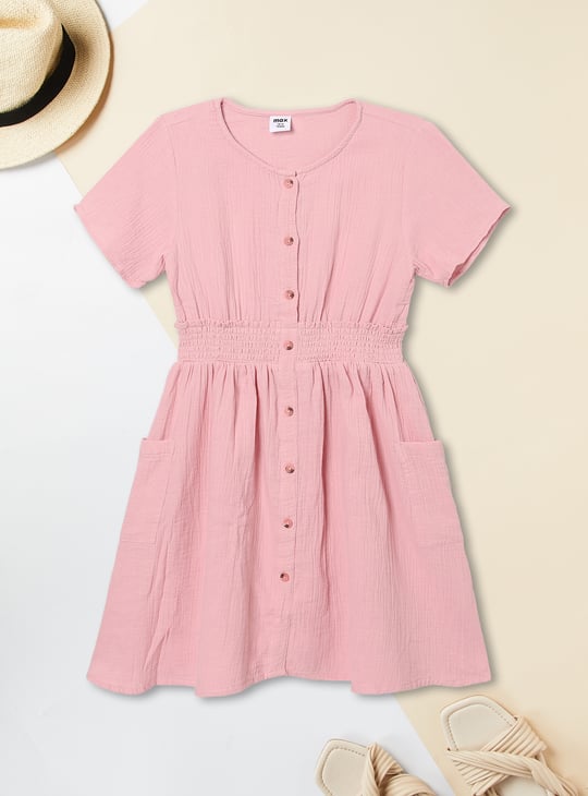 Girls Textured Dress