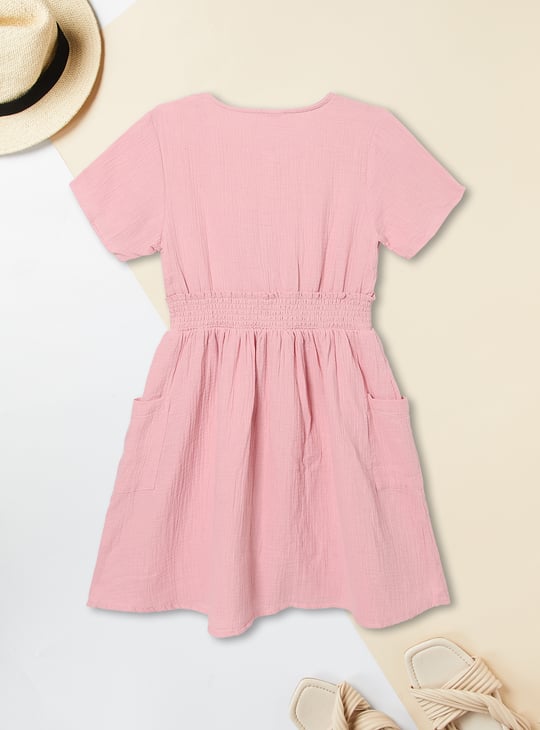 Girls Textured Dress