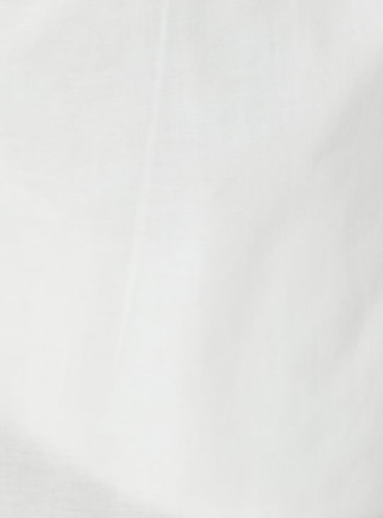 Women Embroidered Hem Straight Pants