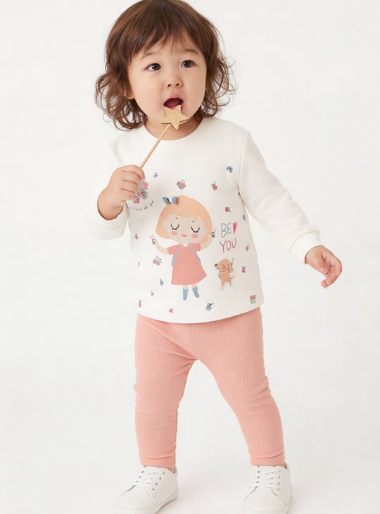 Girls Printed Leggings Set