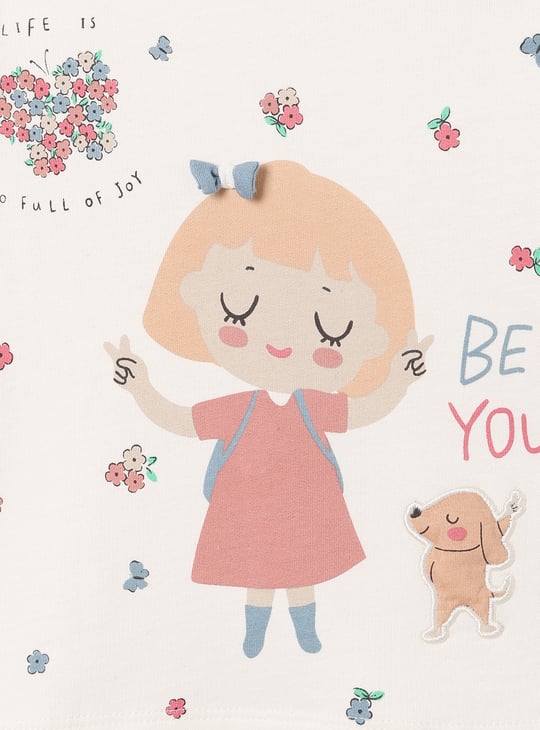 Girls Printed Leggings Set