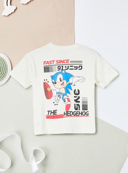 Boys Sonic Print T-shirt