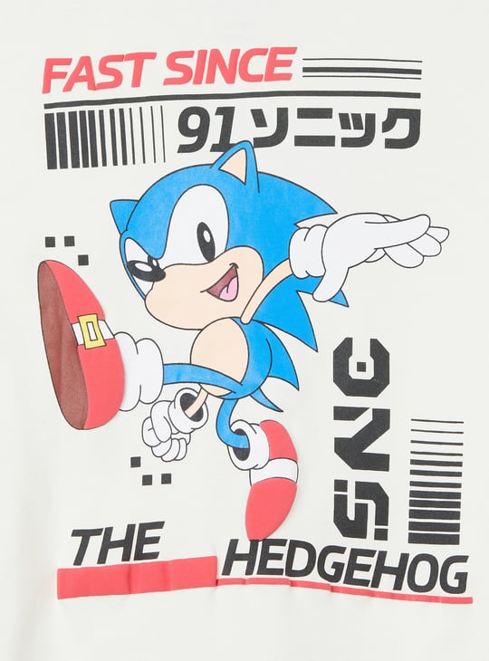 Boys Sonic Print T-shirt