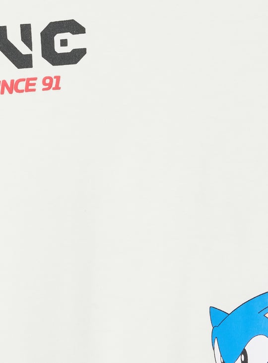Boys Sonic Print T-shirt