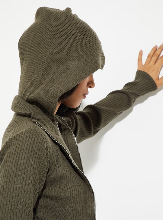 ALAYA F x URB_N Women Layered Hooded Jacket