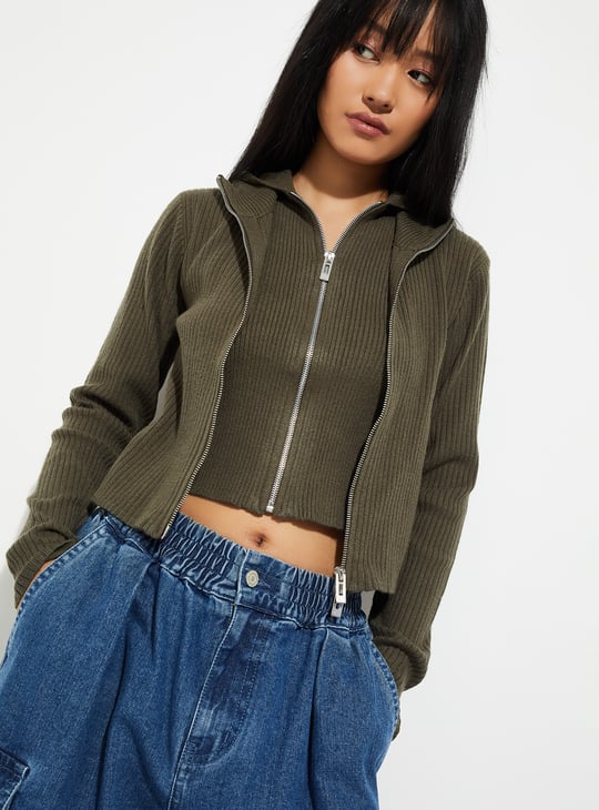 ALAYA F x URB_N Women Layered Hooded Jacket
