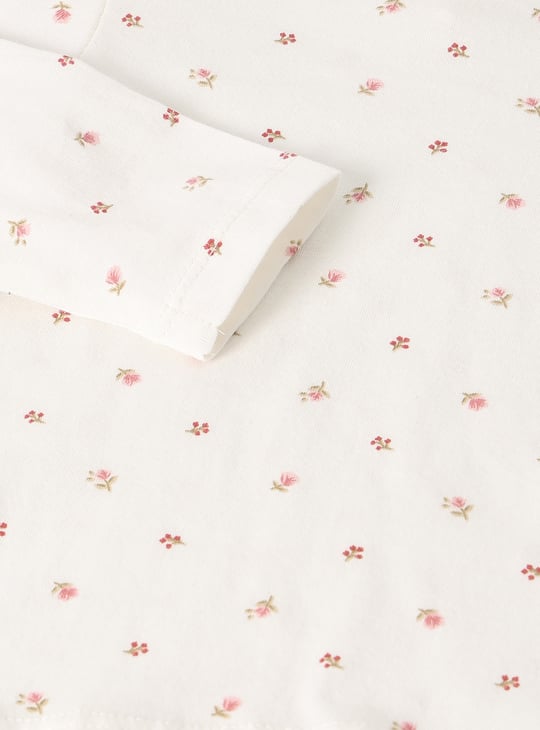 Girls Embroidered Pinafore Dress with T-shirt