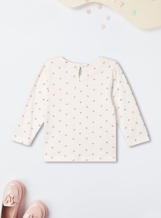 Girls Embroidered Pinafore Dress with T-shirt