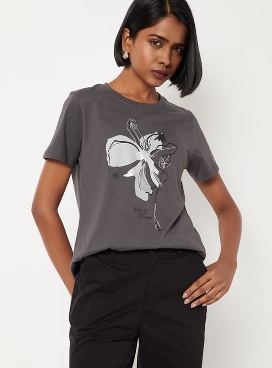 Women Floral Print T-shirt