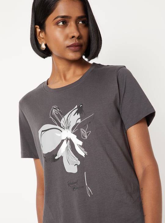 Women Floral Print T-shirt