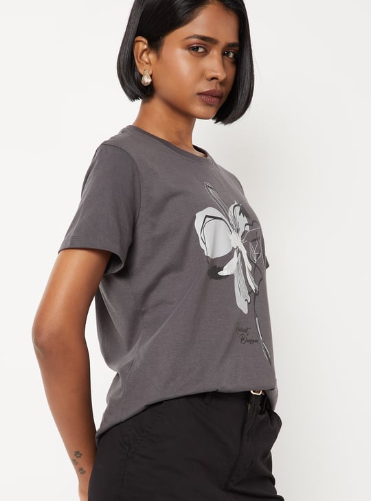 Women Floral Print T-shirt