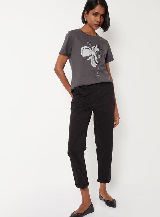 Women Floral Print T-shirt
