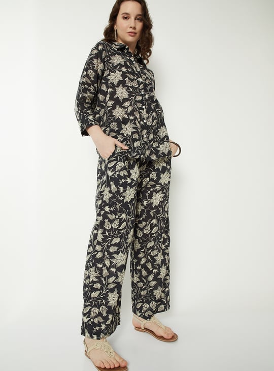 Women Floral Print Palazzos