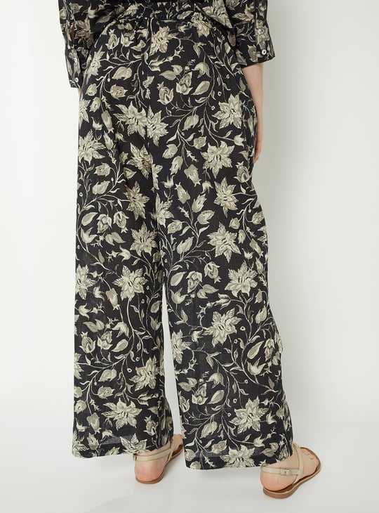 Women Floral Print Palazzos