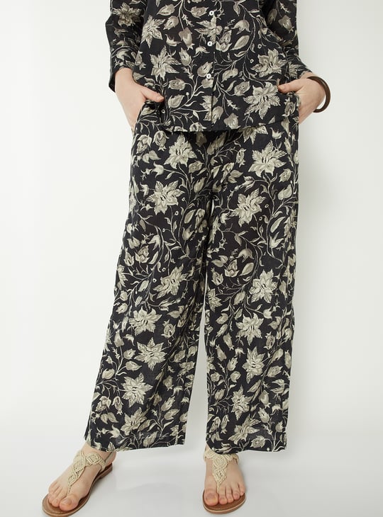 Women Floral Print Palazzos