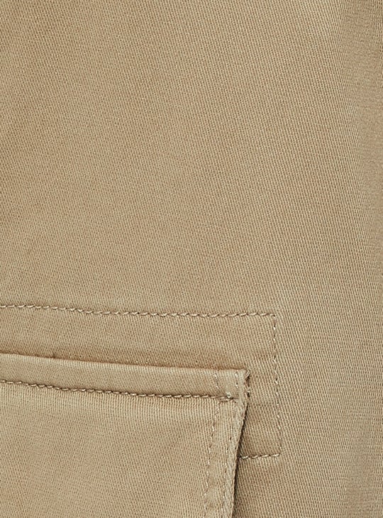 URB_N Men Solid Relaxed Fit Cargos