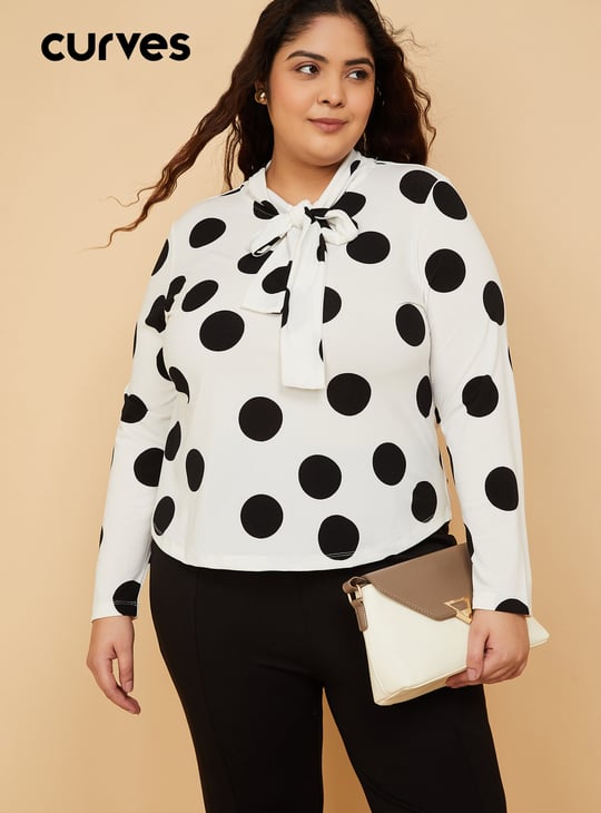 Women Polka Dot Blouse