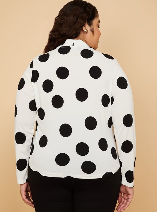 Women Polka Dot Blouse