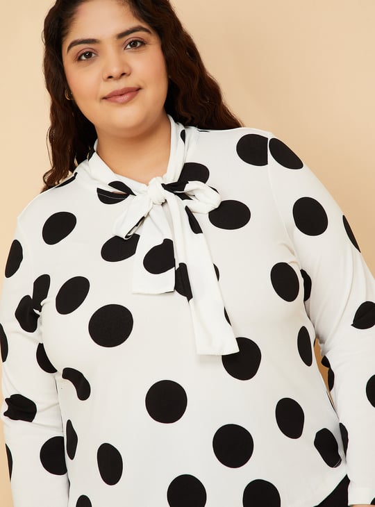 Women Polka Dot Blouse