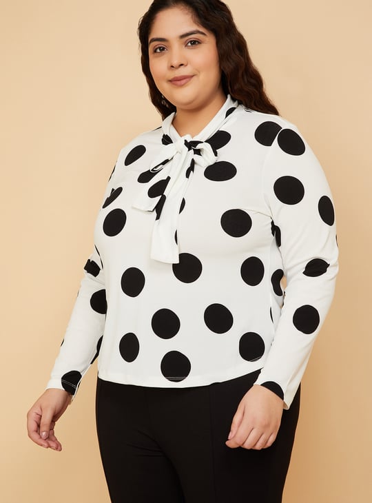 Women Polka Dot Blouse