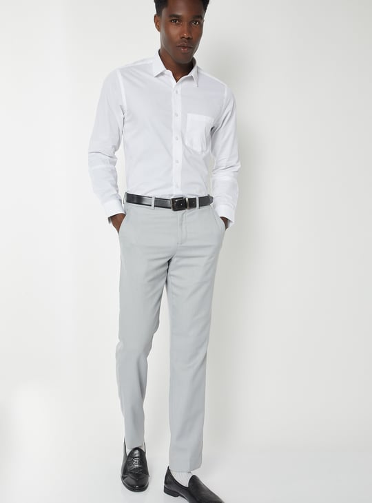 Men Patterned Slim Fit Formal Shirt