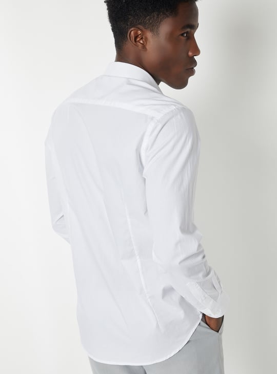 Men Patterned Slim Fit Formal Shirt